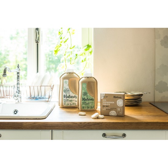 MULIERES ekologiškos indaplovių tabletės, All in 1, 25 vnt.