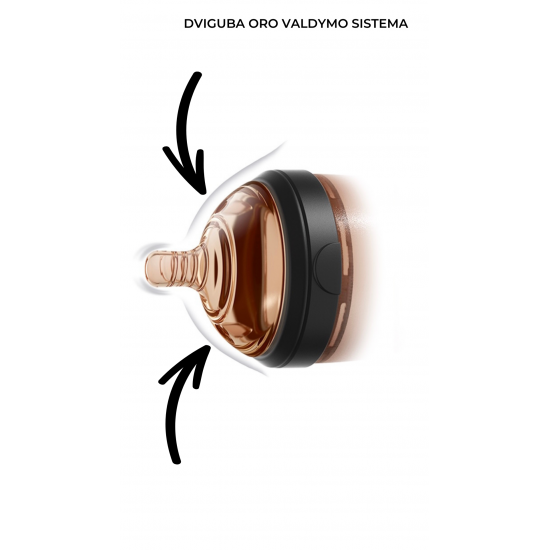 HEORSHE silikoninis buteliukas kūdikiui, 160 ml. BALTAS