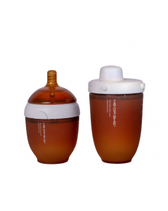 HEORSHE Ultra Wide Neck buteliuko užsukamas dangtelis, JUODA