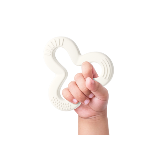 HEORSHE  Silikoninis kramtukas Shamrock, Balta + Rožinė 2 vnt.