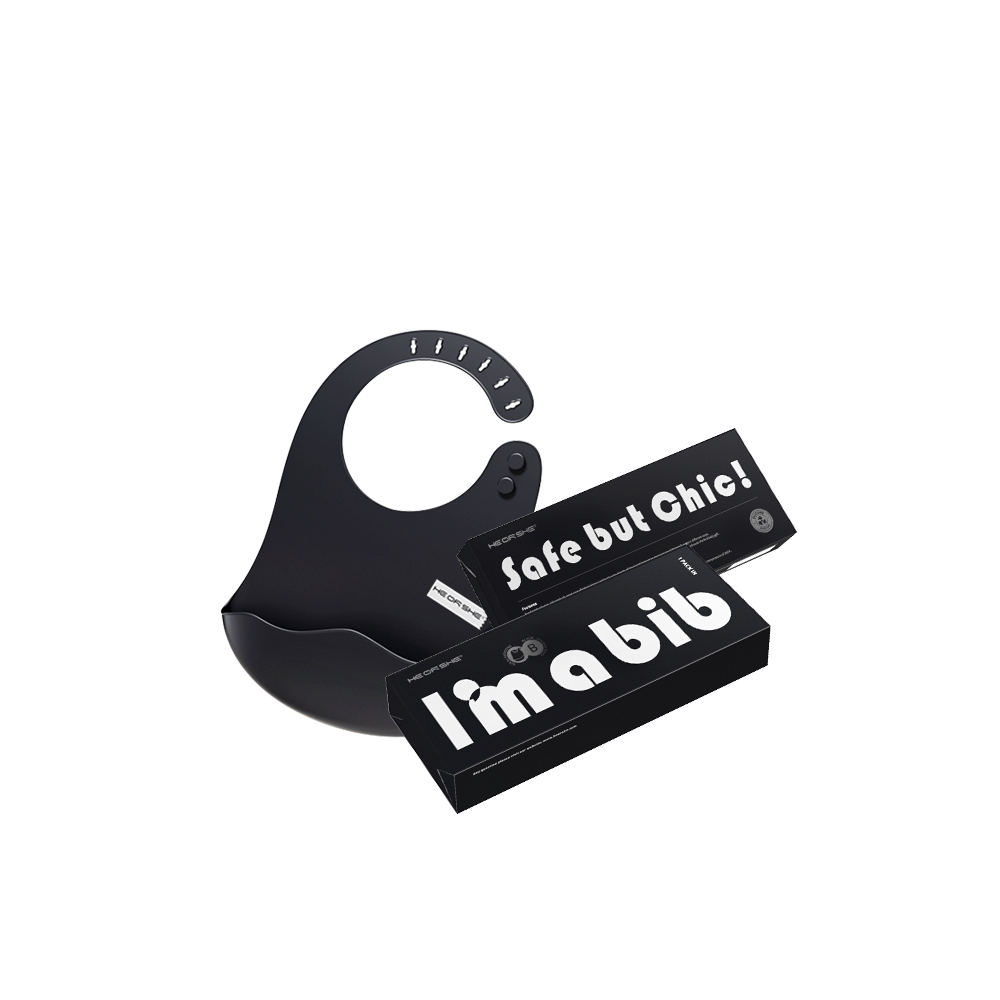 HEORSHE silikoninis seilinukas, JUODA