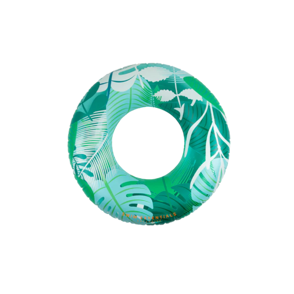SWIM ESSENTIALS pripučiamas plaukimo ratas, TROPICAL JUNGLE Ø 90 cm