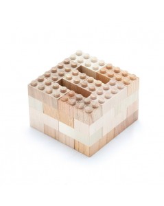 MOKULOCK medinės kaladėlės, 34 vnt.