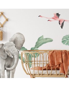 SIENŲ LIPDUKAS SAFARI GYVŪNAI I