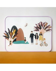 MA CABANE À RÊVES MAGNETINĖ LENTA MOKYKLA, LILAS