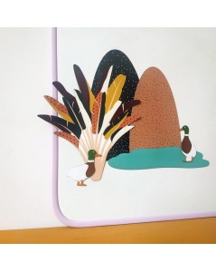 MA CABANE À RÊVES MAGNETINĖ LENTA MOKYKLA, LILAS