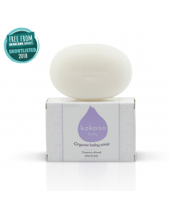 KOKOSO BABY muilas su kokosų aliejumi ir taukmedžio sviestu, 100 g.