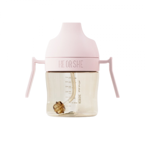 HEORSHE gertuvė kūdikiui 210 ml., 6+, ROŽINĖ