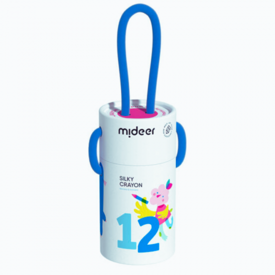 MIDEER šilkinės kreidelės, 12 spalvų
