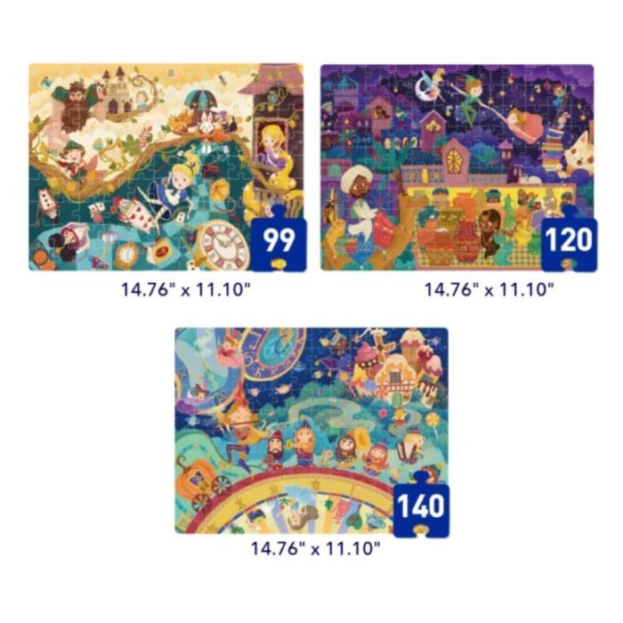 MIDEER level Up dėlionės,  5 lygis Pasakų pasaulis