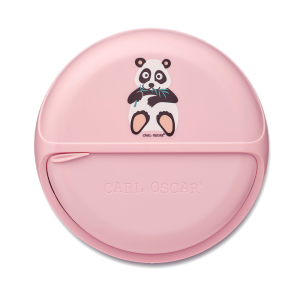 CARL OSCAR besisukanti užkandžių dėžutė, SNACK DISC, PANDA, 15 cm.