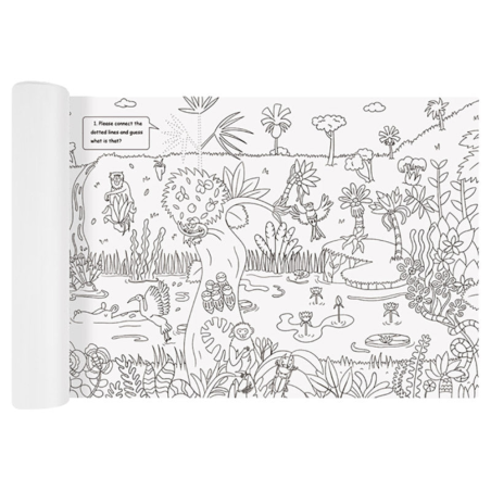 MIDEER milžiniškas spalvinimo rulonas, Džiunglės, 10 m.