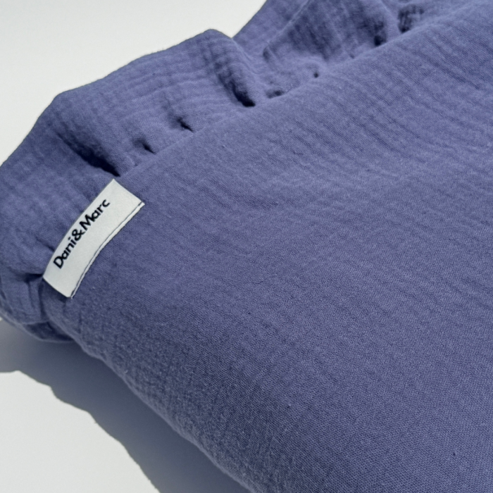 DANI&MARC muslino pledas vaikams, 100x130, tamsiai mėlyna