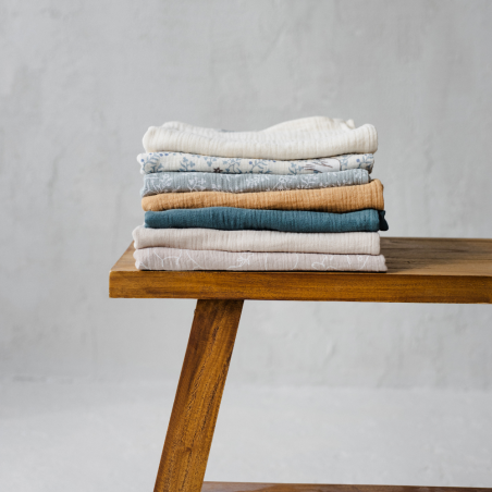 DANI&MARC muslino vystyklas, 100x100, smėlinė