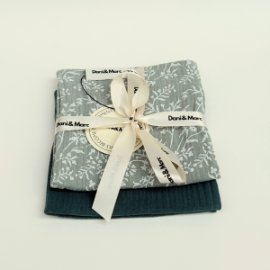 DANI&MARC muslino merliukai dvigubi 30x30, 2 vnt.