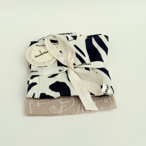 DANI&MARC muslino merliukai dvigubi 30x30, 2 vnt.