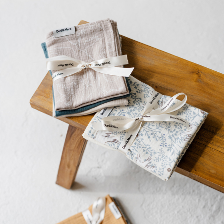 DANI&MARC muslino merliukai dvigubi 50x30, 2 vnt.