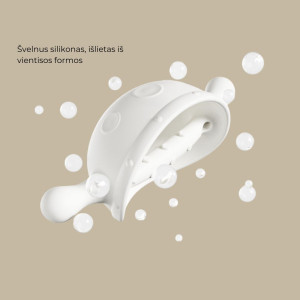 HEORSHE EXPLORER kramtukas kūdikiui, balta spalva – saugus ir ergonomiškas pasirinkimas