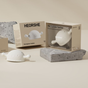 HEORSHE EXPLORER kramtukas kūdikiui, balta spalva – saugus ir ergonomiškas pasirinkimas