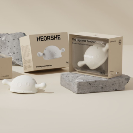 HEORSHE EXPLORER kramtukas kūdikiui, balta spalva – saugus ir ergonomiškas pasirinkimas