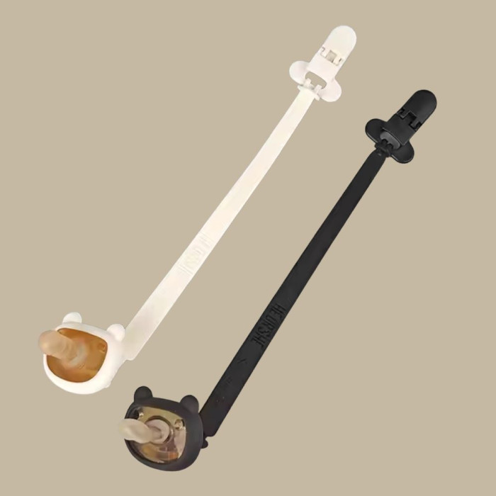 Silikoninis čiulptuko laikiklis kūdikiui – HEORSHE, lankstus ir higieniškas