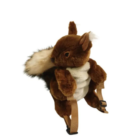 Žaisminga voverės kuprinė vaikams – originali dovana su reguliuojamomis petnešomis, tinkama darželiui ir kelionėms.