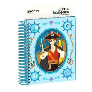 Kūrybinė užduočių knygelė su audiniais ir lipdukais vaikams nuo 5 metų