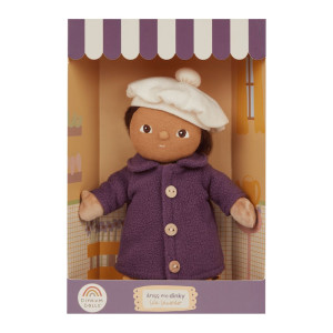 minkšta lavandų spalvos Dinky Dinkum lėlytė mergaitėms
