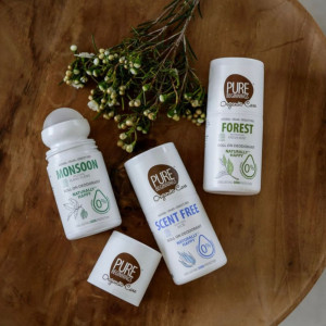 PURE BEGINNINGS MINERAL dezodorantas – natūrali kalio alūno apsauga nuo nemalonaus kvapo. Tinka jautriai odai.