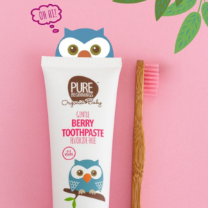 PURE BEGINNINGS dantų pasta be fluoro, UOGŲ SKONIO, 0-3 m.