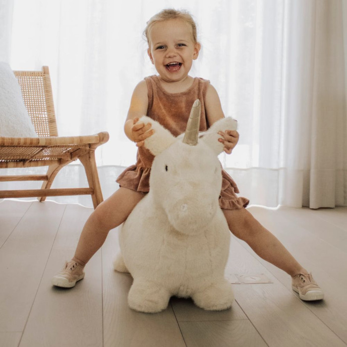 WILD&SOFT minkštas pripučiamas šokliukas, Vienaragis