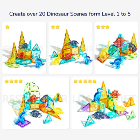 MIDEER magnetinis konstruktorius, 48 daliu